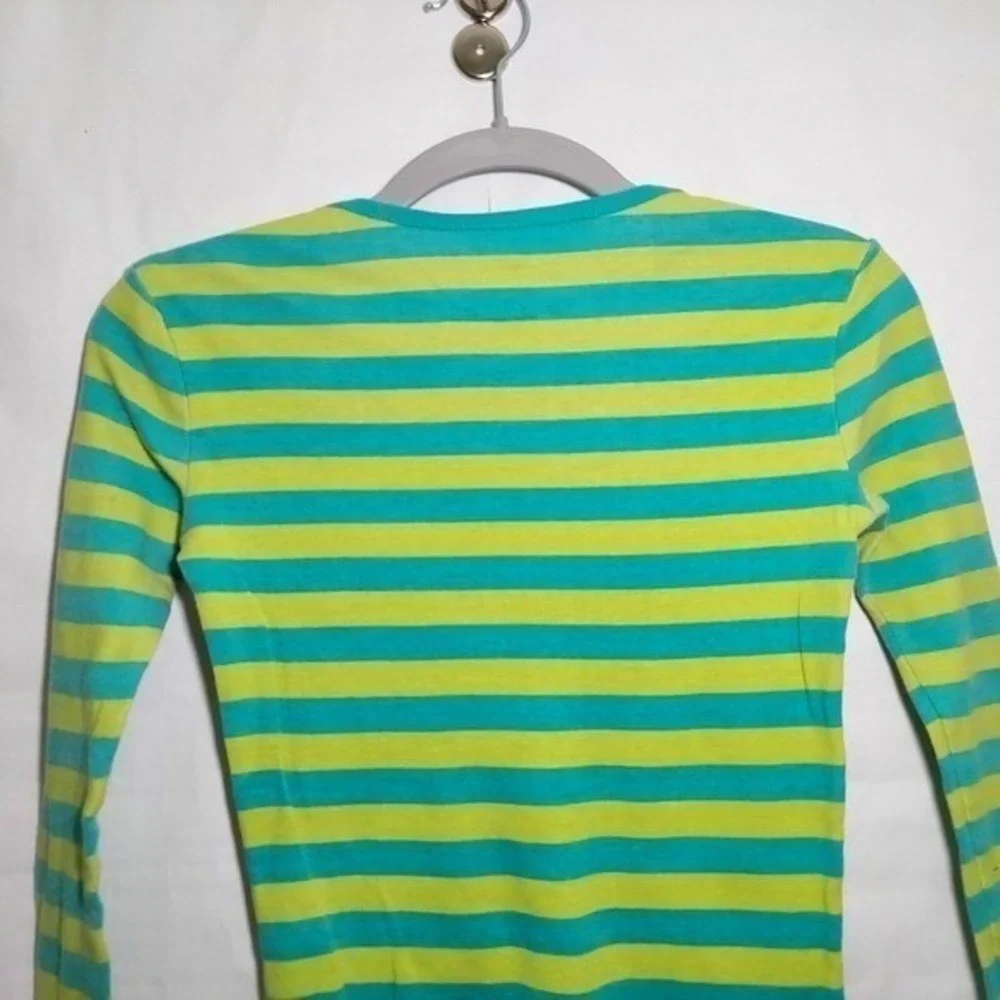 Disney Shirt Girls 10 Blue Stitch Character Graphic Sleepwear Lounge Long Sleeve